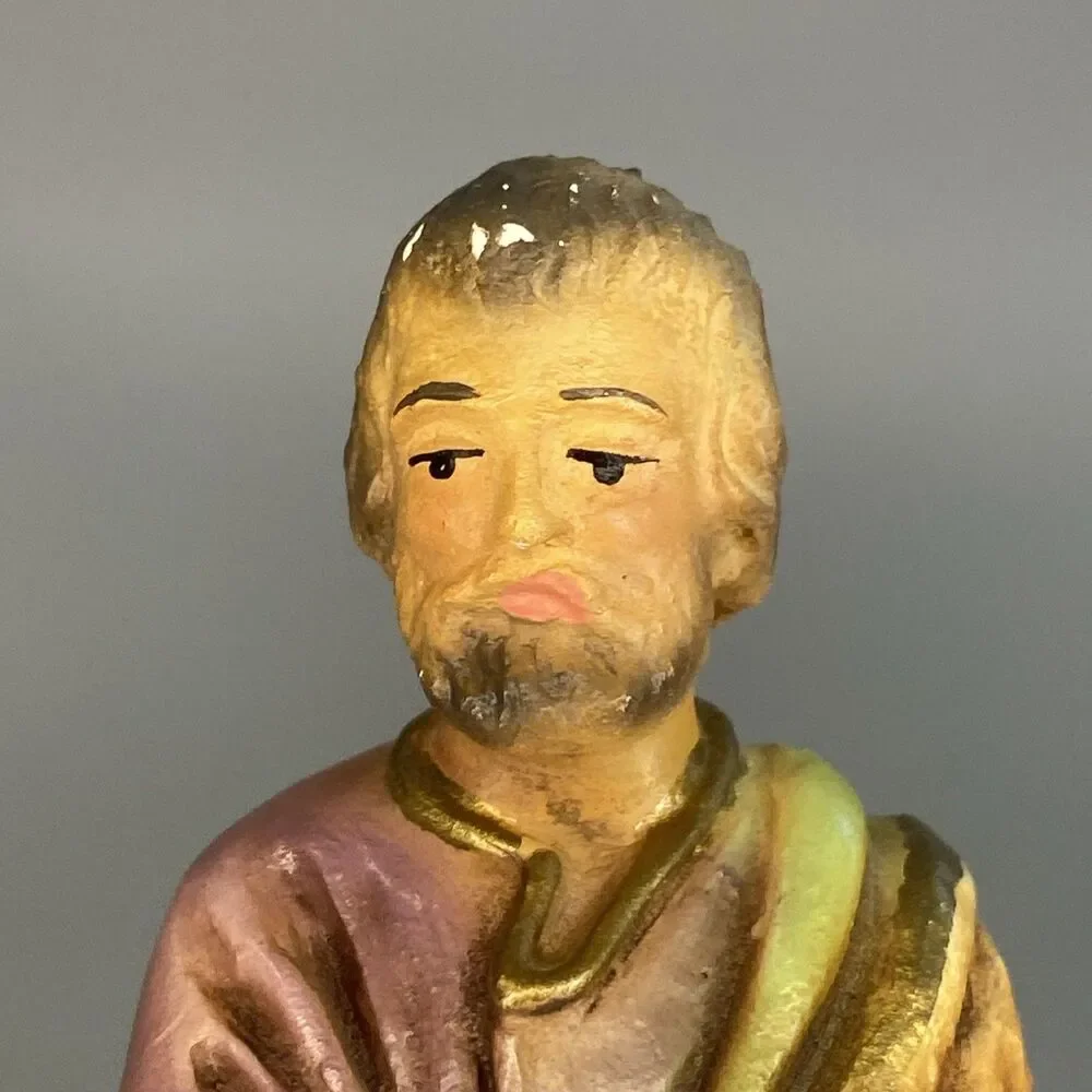 Columbia Statuary Joseph Chalkware Nativity Figure 3.75